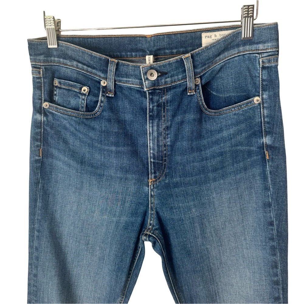 RAG & BONE High Rise Skinny Jeans El Cut Hem With Original Tags Size 31 - Picture 6 of 16